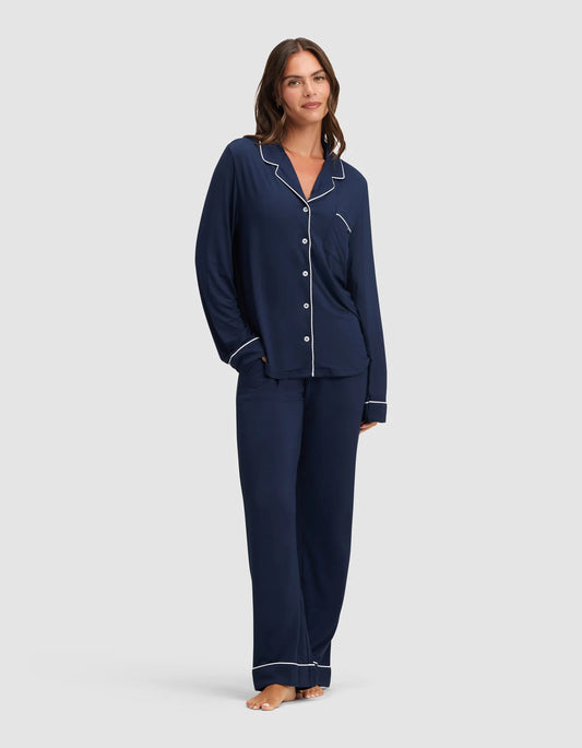 Women's Bamboo Stretch Knit Long Sleeve Pajama Set