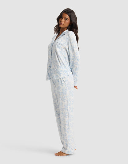 Women's Bamboo Stretch Knit Long Sleeve Pajama Set