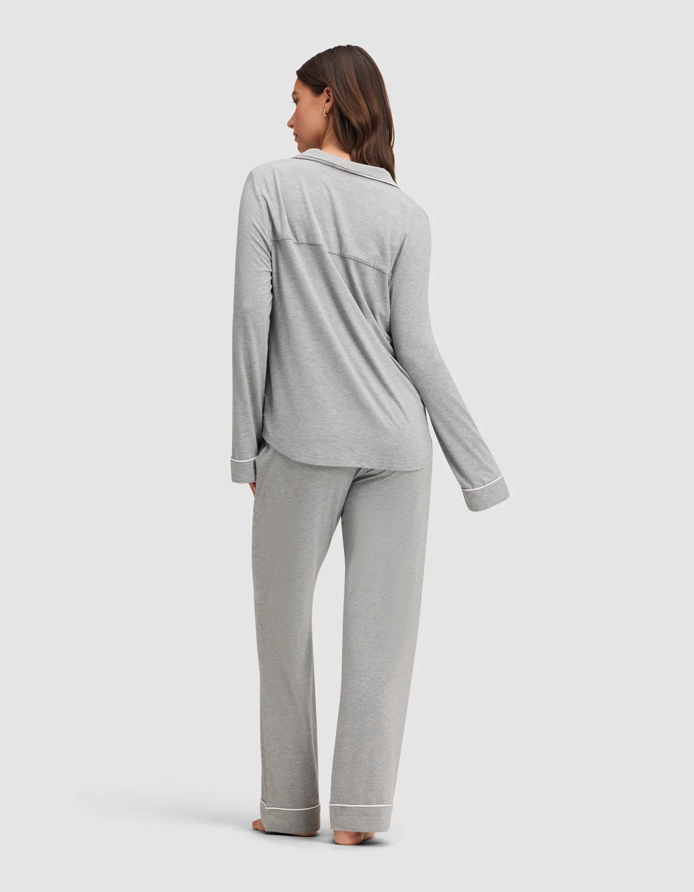 Women's Bamboo Stretch Knit Long Sleeve Pajama Set