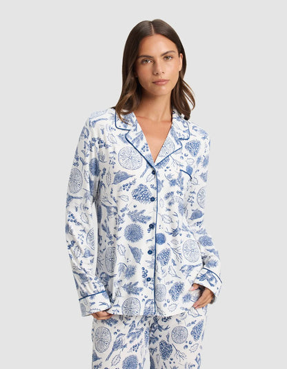 Women's Bamboo Stretch Knit Long Sleeve Pajama Set