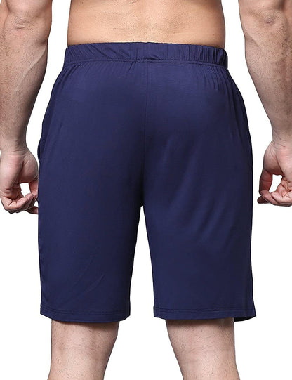 Men'S Bamboo Viscose Shorts, Soft Pajama Shorts with Pockets, Moisture-Wicking Casual Shorts Loungewear Sleep Bottoms