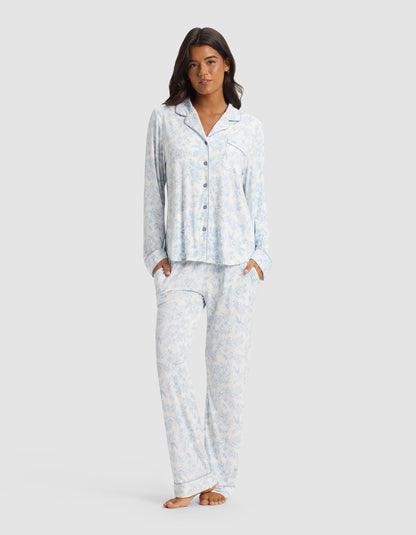 Women's Bamboo Stretch Knit Long Sleeve Pajama Set