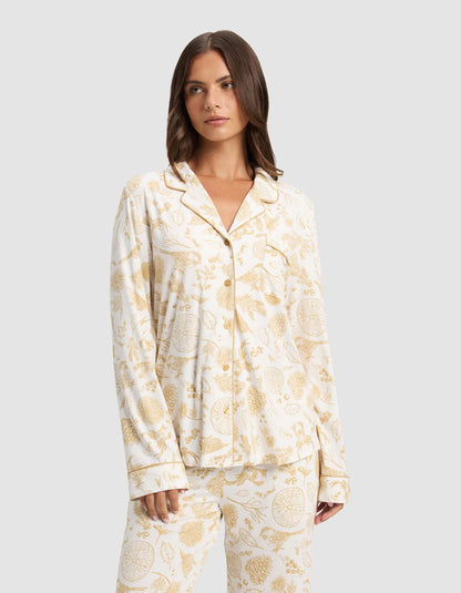 Women's Bamboo Stretch Knit Long Sleeve Pajama Set