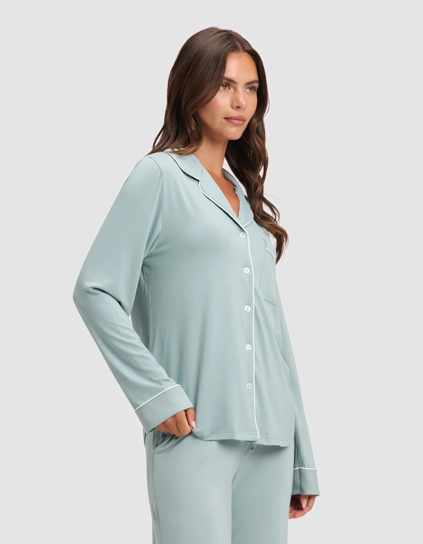 Women's Bamboo Stretch Knit Long Sleeve Pajama Set